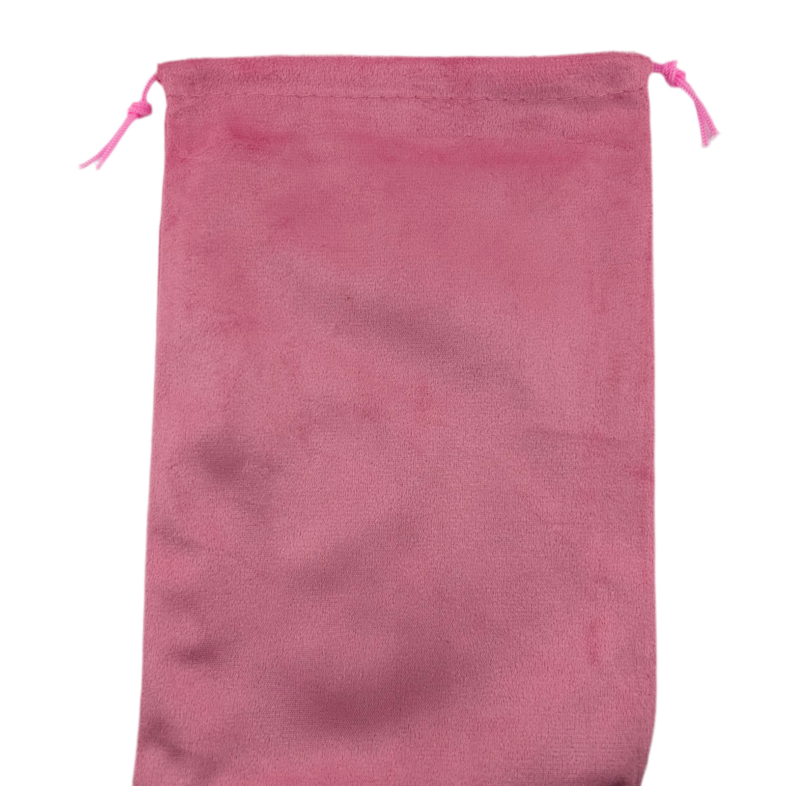 Pink Suede drawstring bag 