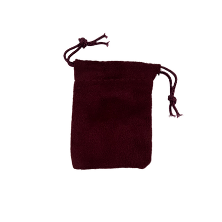 Ruby Red drawstring pouch 