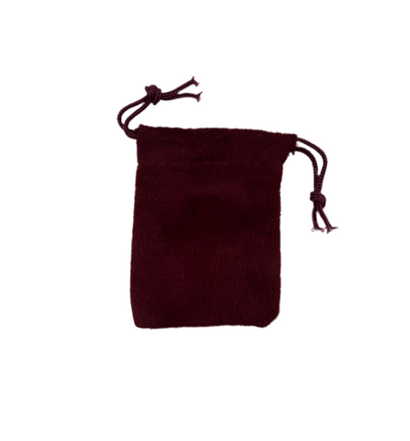 Ruby Red drawstring pouch 