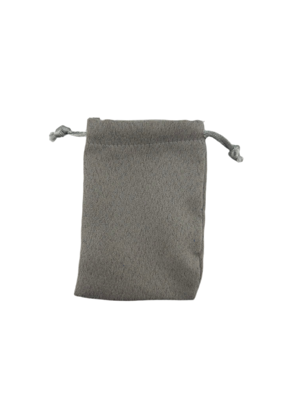 3x4 Beige suede double drawstring pouch