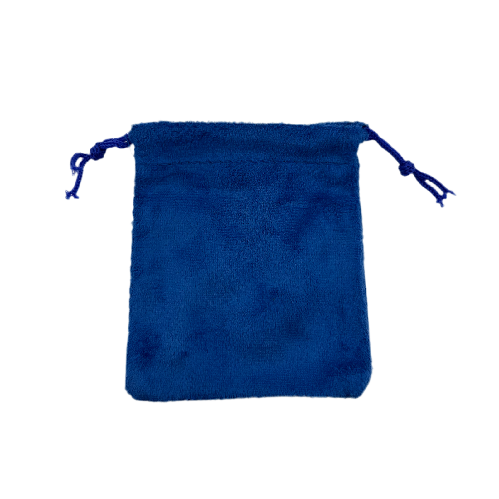 Royal Blue Suede drawstring pouch
