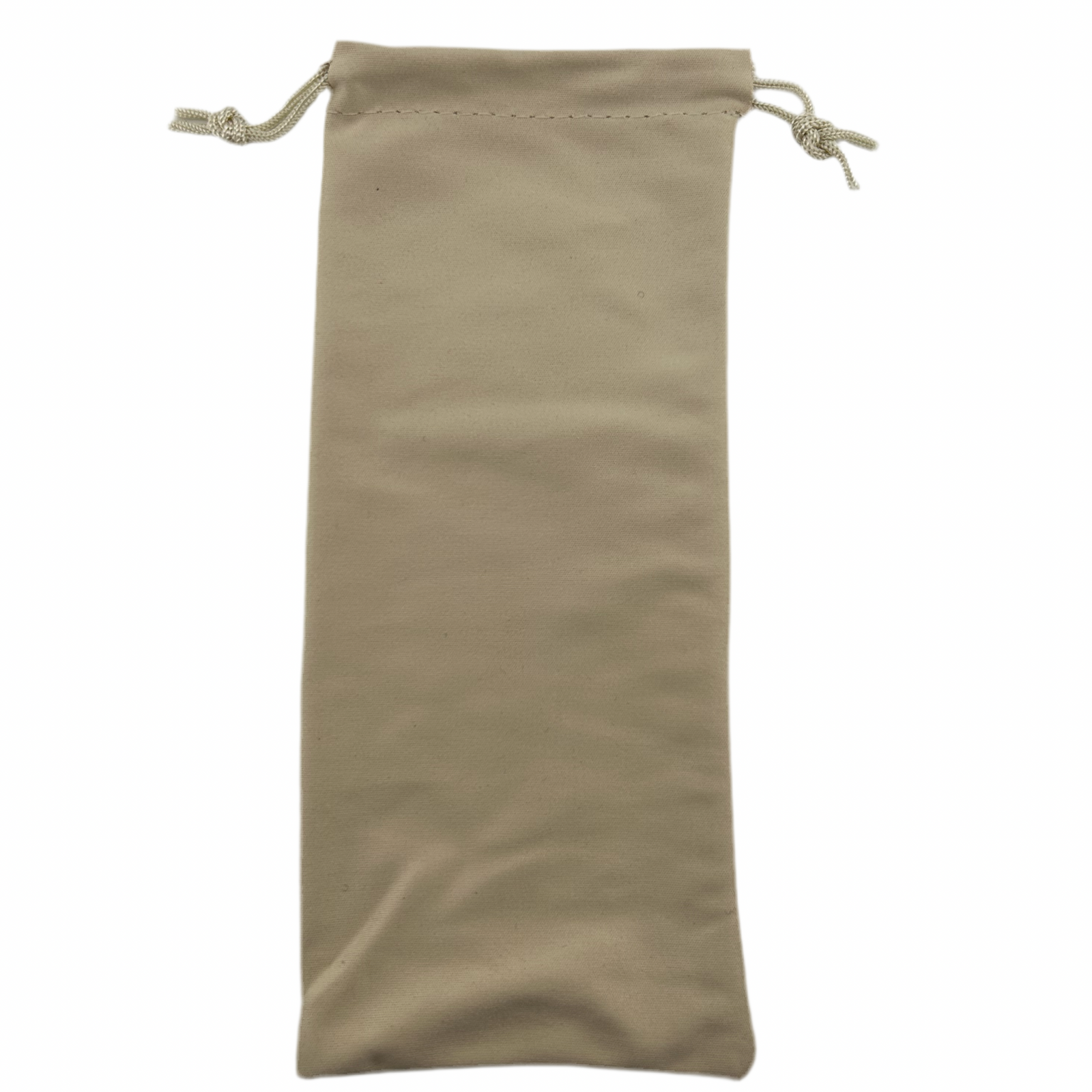 Beige Microfiber drawstring pouch 