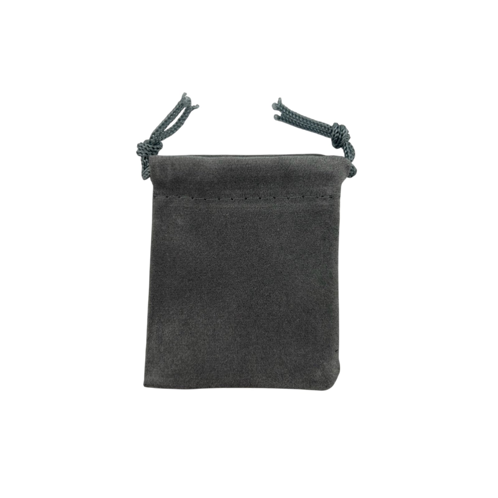 Dark gray drawstring pouch 