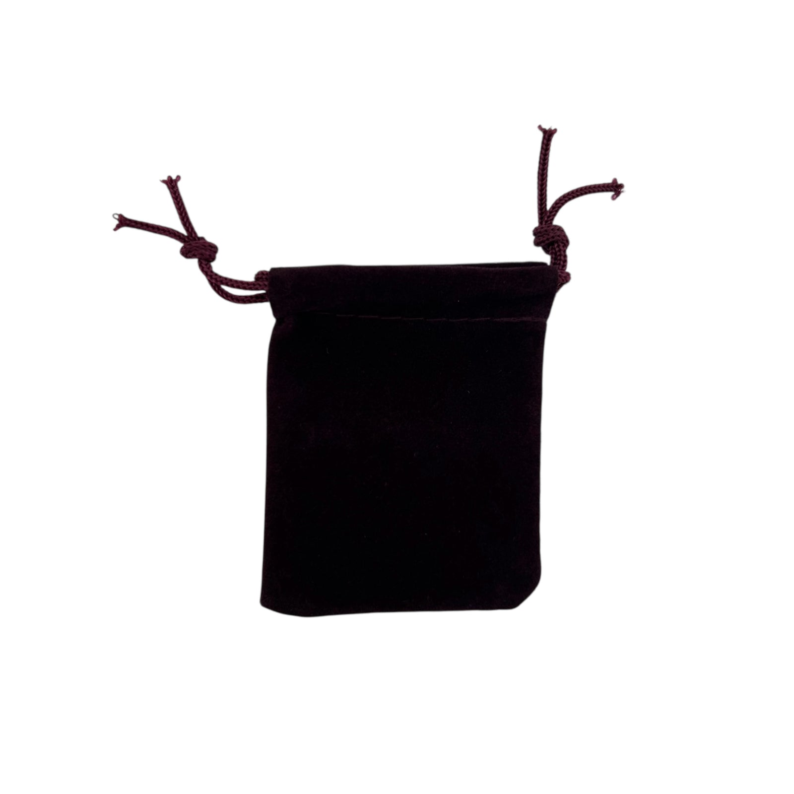 Burgundy drawstring pouch 