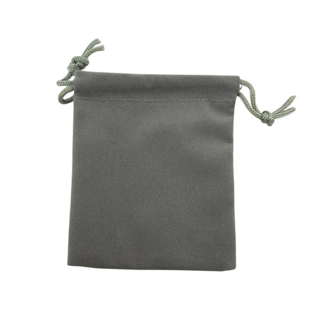 Gray drawstring pouch 