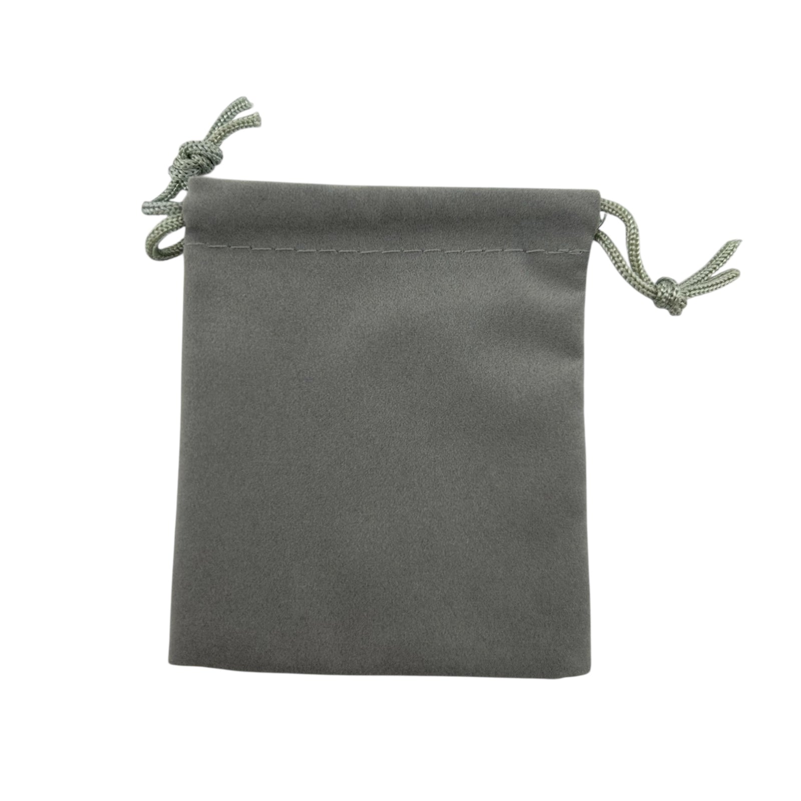Gray drawstring pouch 