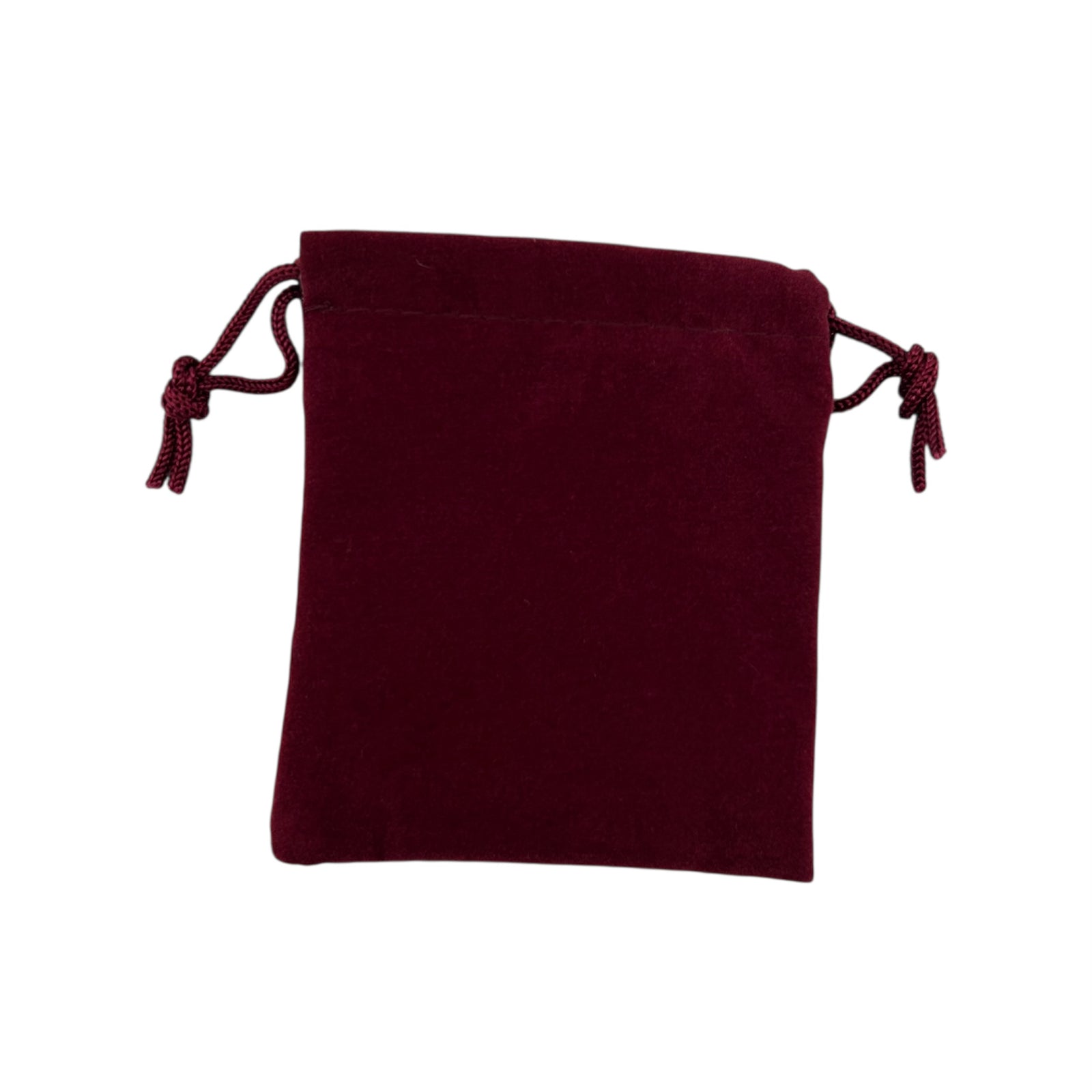 Burgundy drawstring pouch 