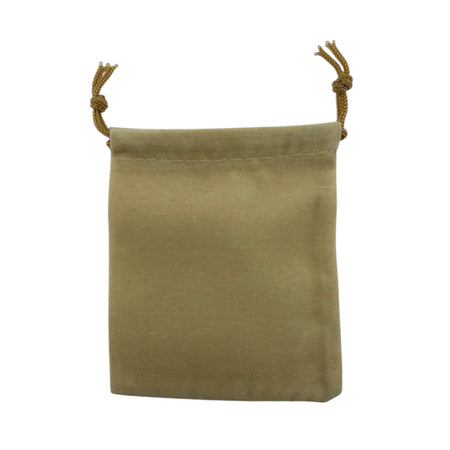 Beige drawstring pouch 
