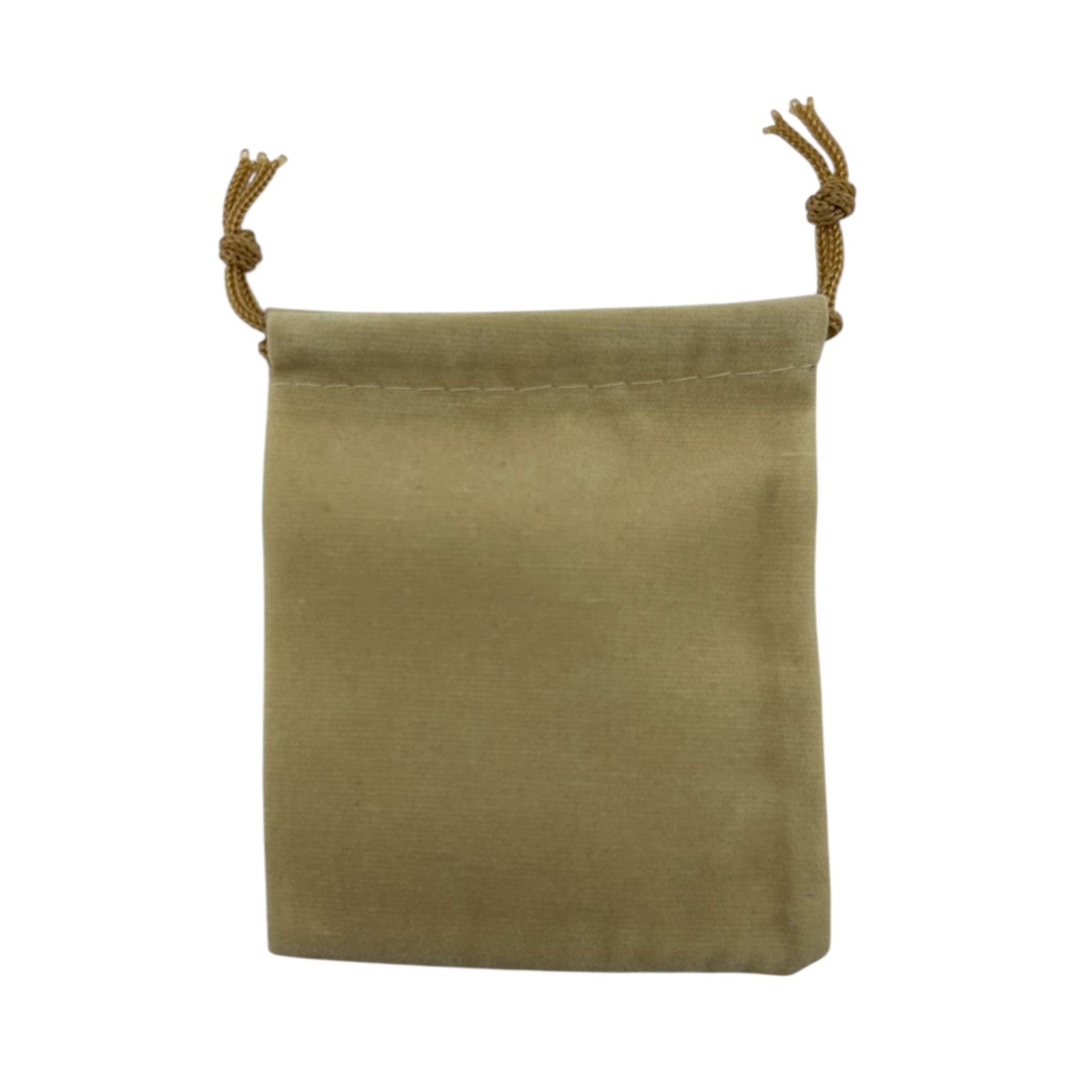 Beige drawstring pouch 