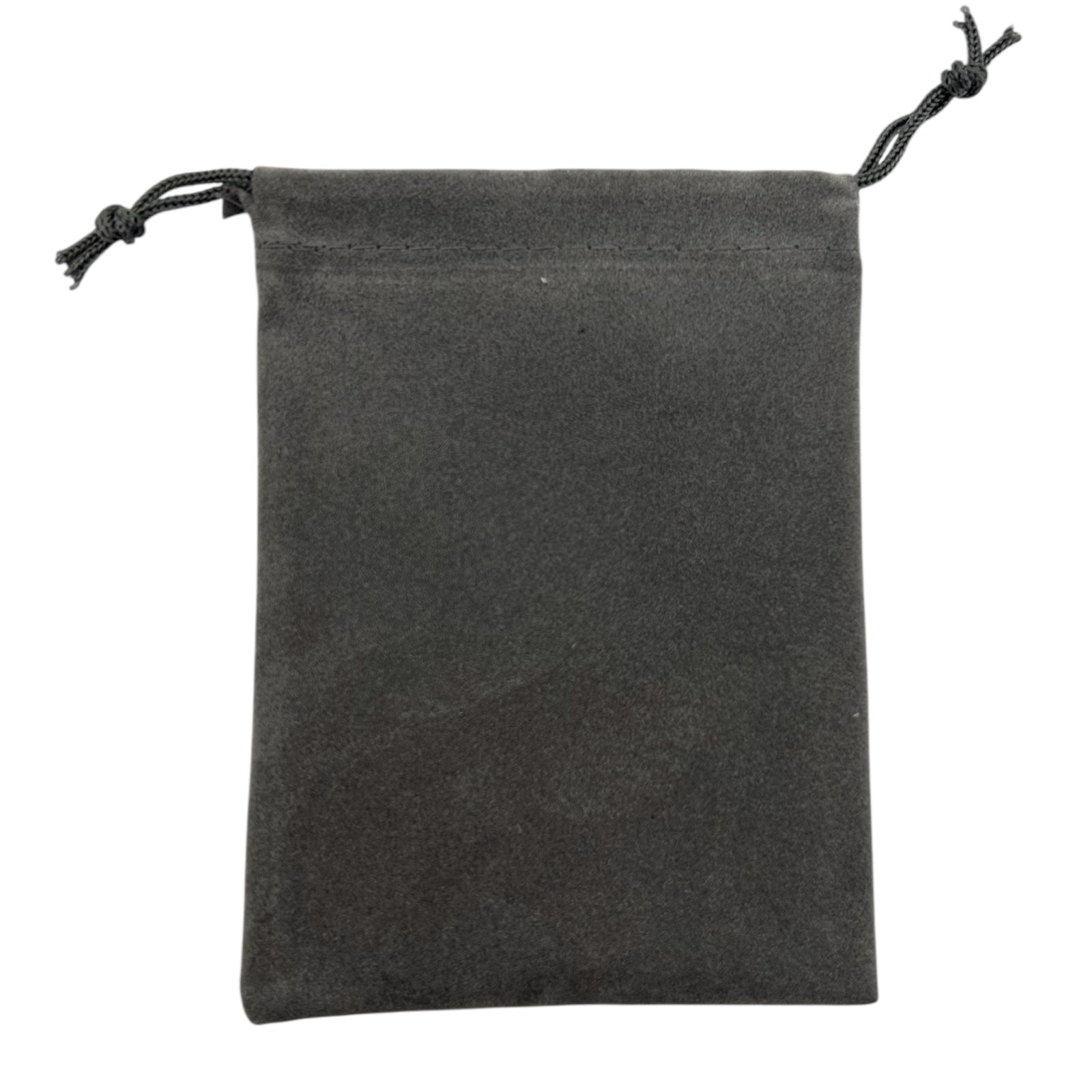 Grey drawstring pouch 