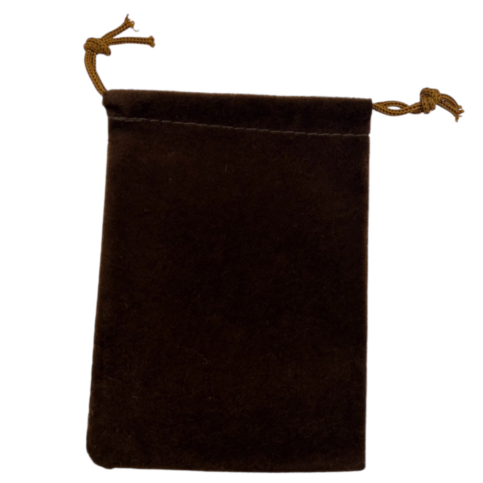 Brown drawstring pouch