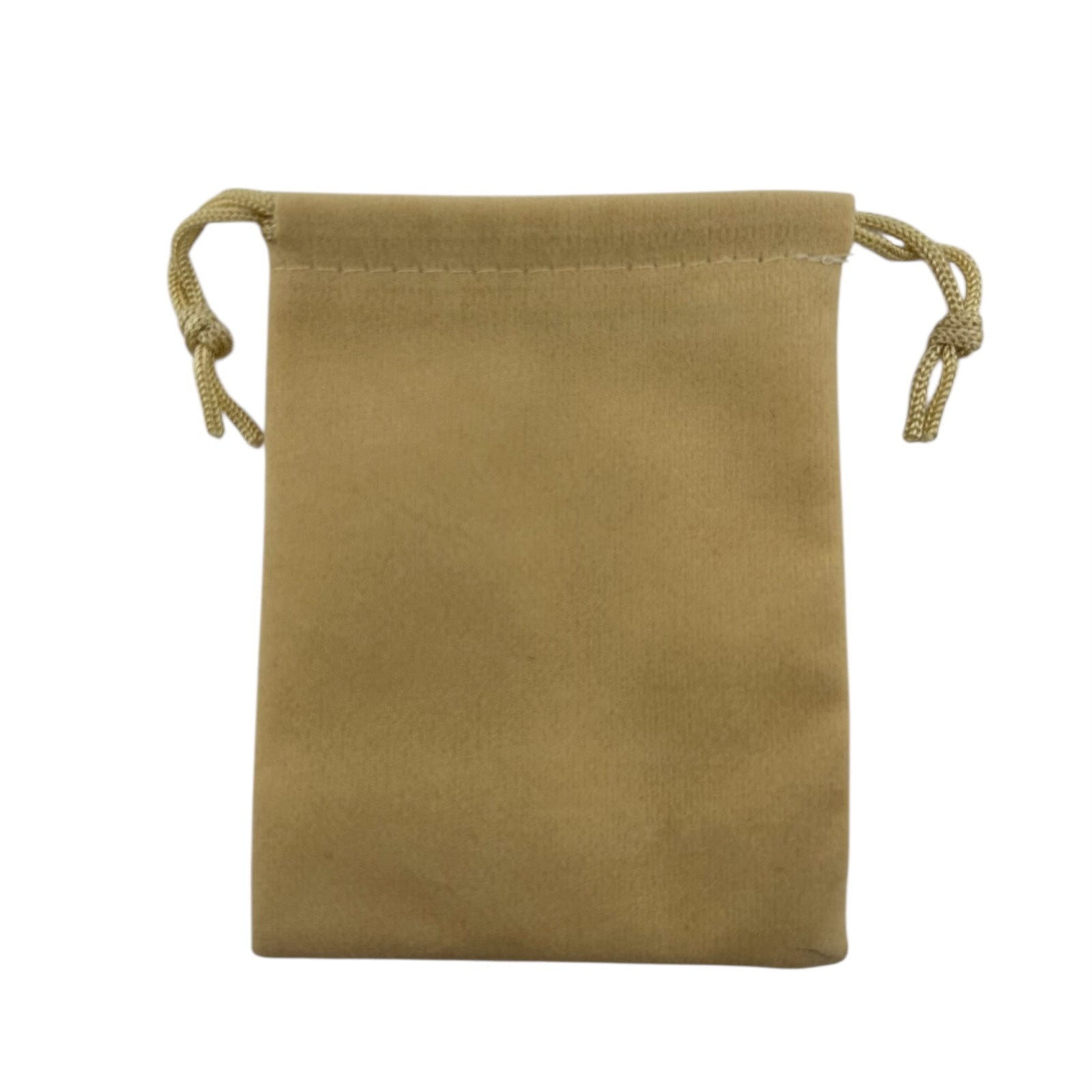 Beige drawstring pouch 