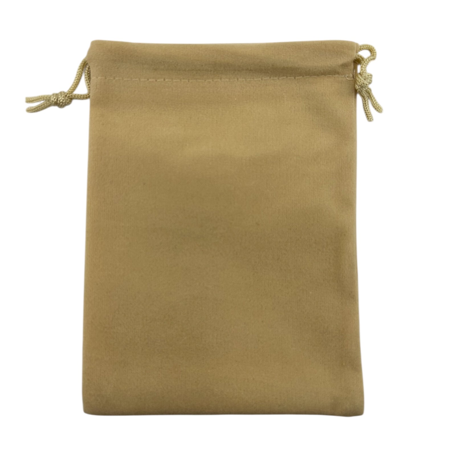 Beige drawstring pouch 
