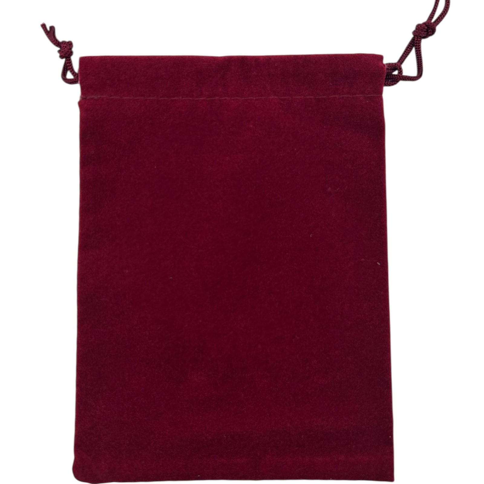 Burgundy drawstring pouch 
