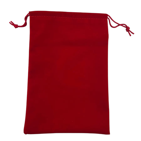 Red drawstring pouch 