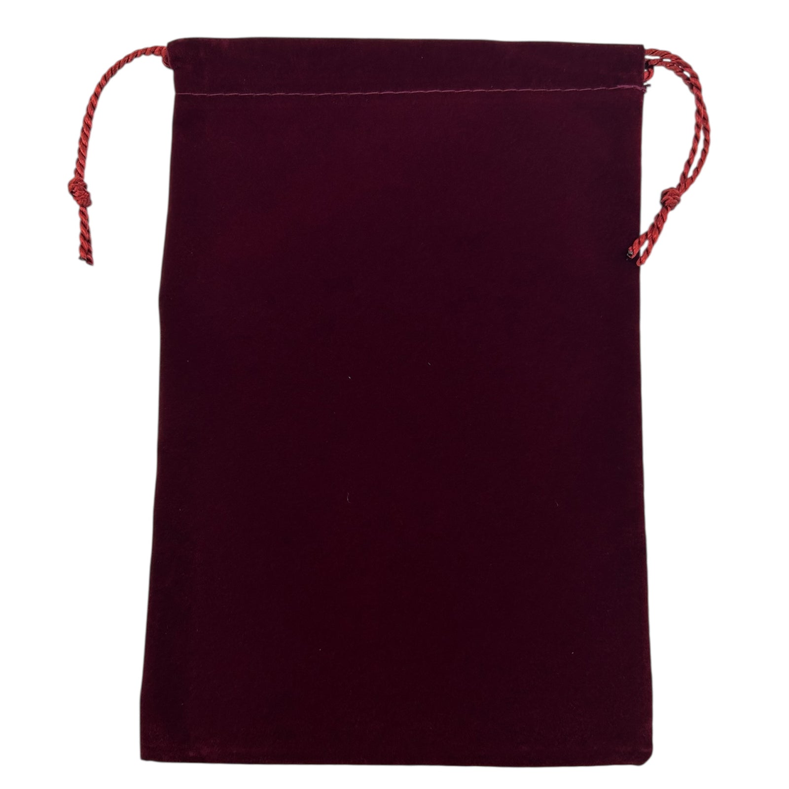 Burgundy drawstring pouch 
