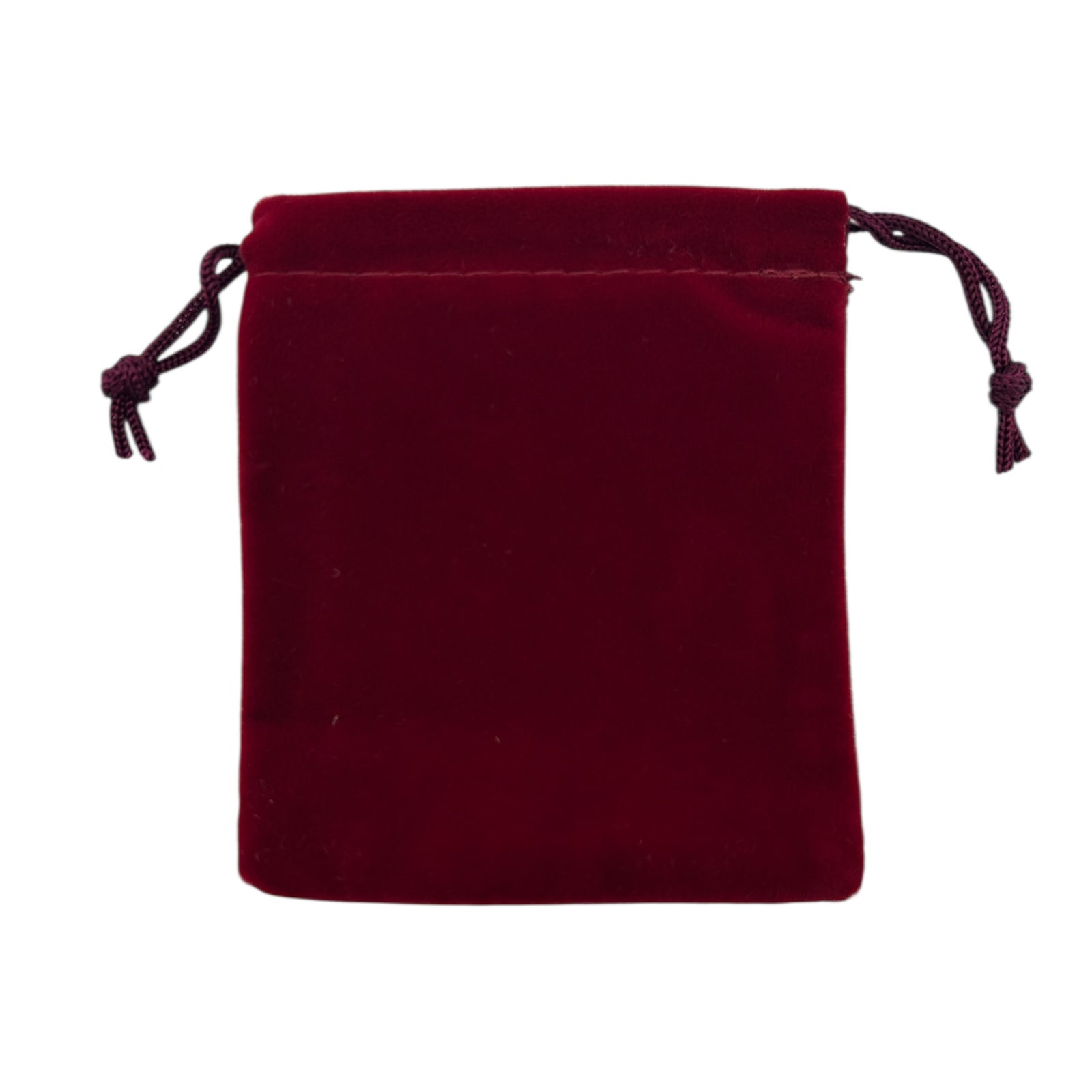 Red velvet drawstring pouch 