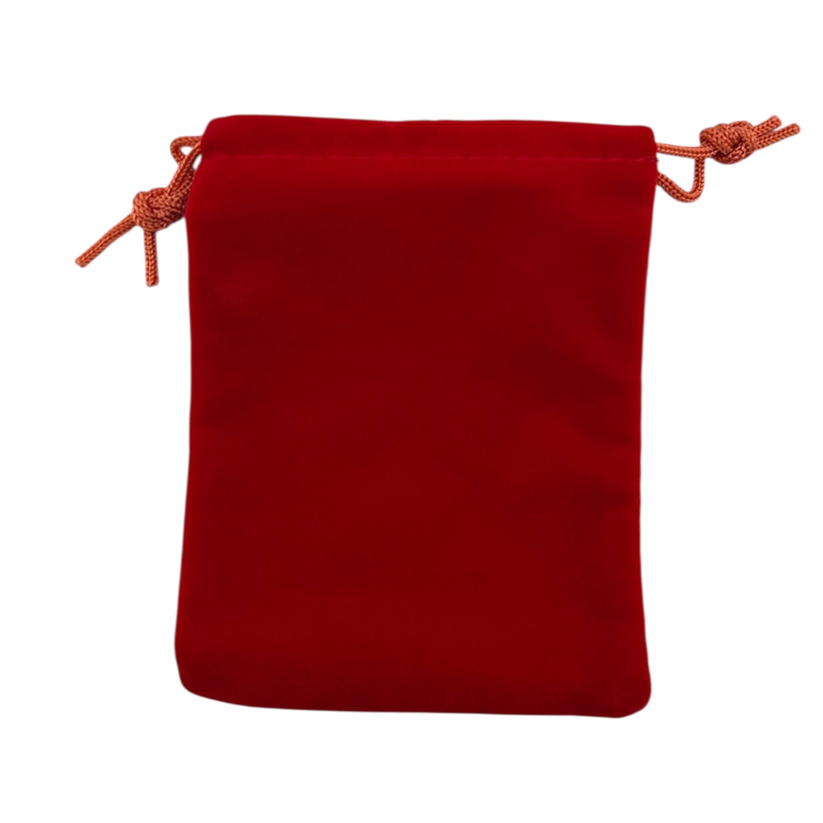 Red velvet drawstring pouch 