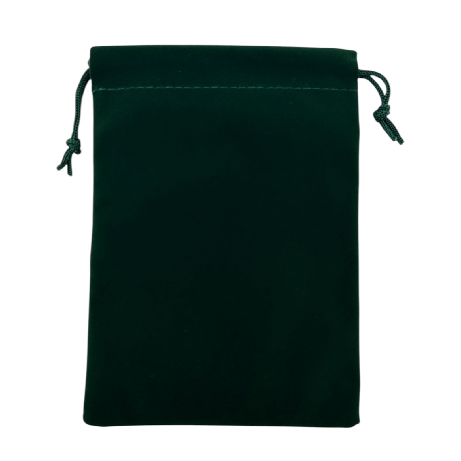 Green Velvet drawstring pouch 