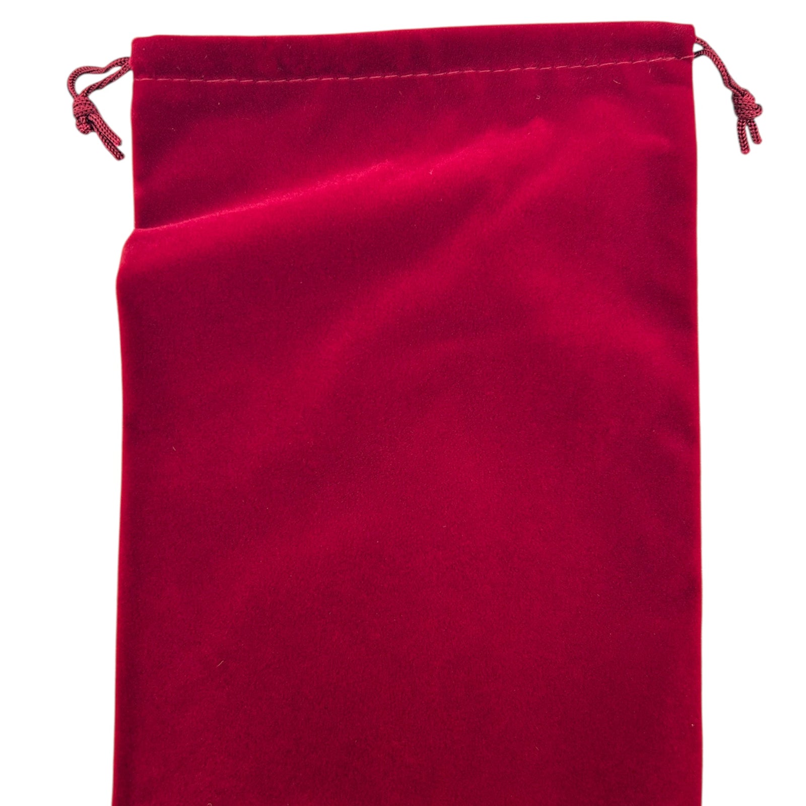 Burgundy velvet drawstring pouch