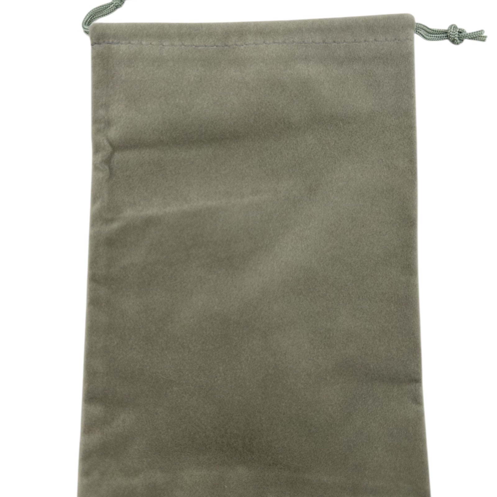 Grey Velvet drawstring pouch 