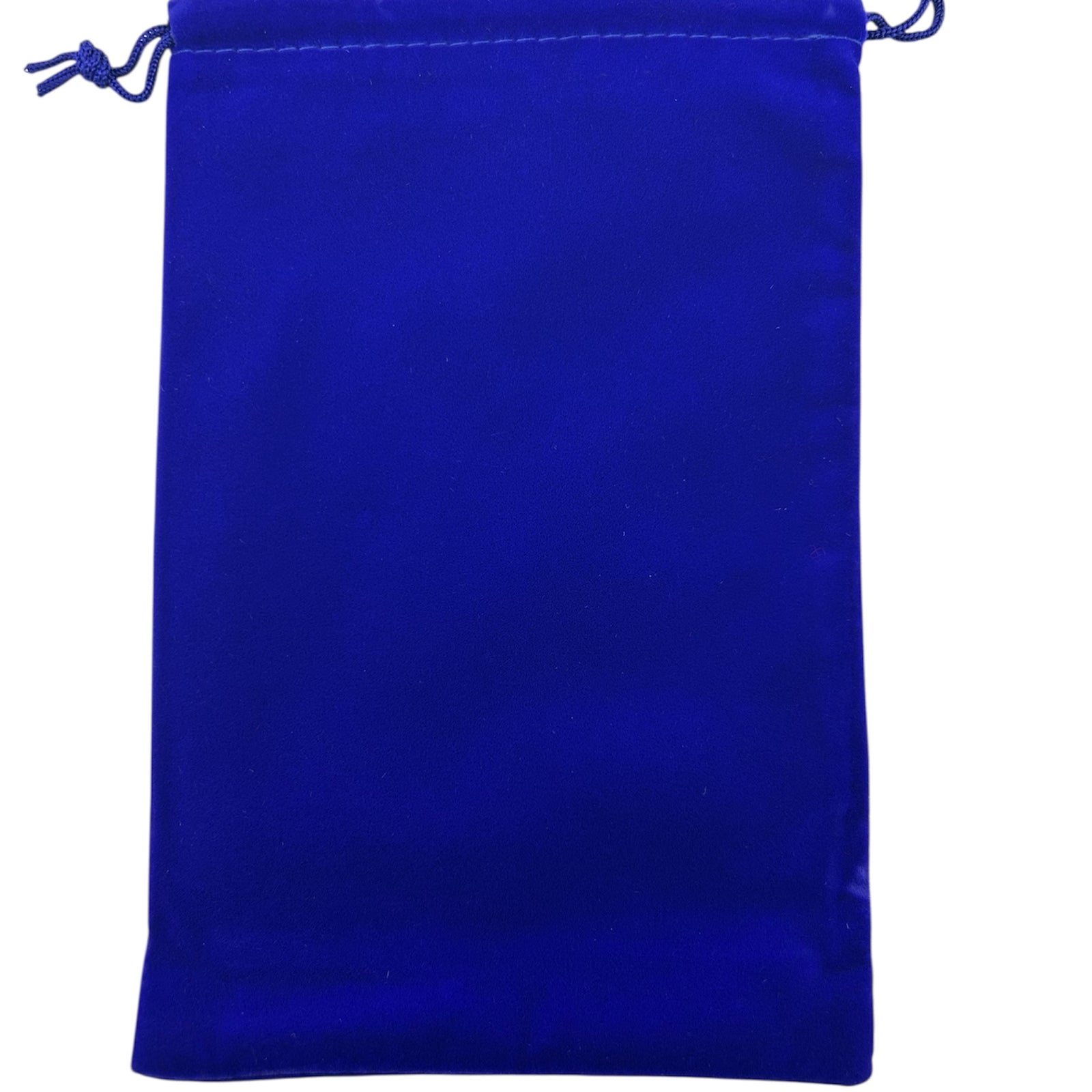 Blue Velvet drawstring pouch 