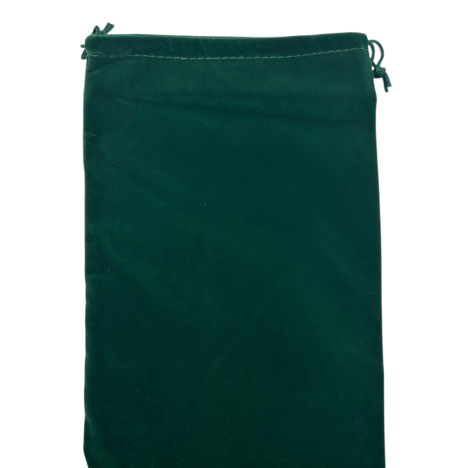 Green Velvet drawstring pouch 