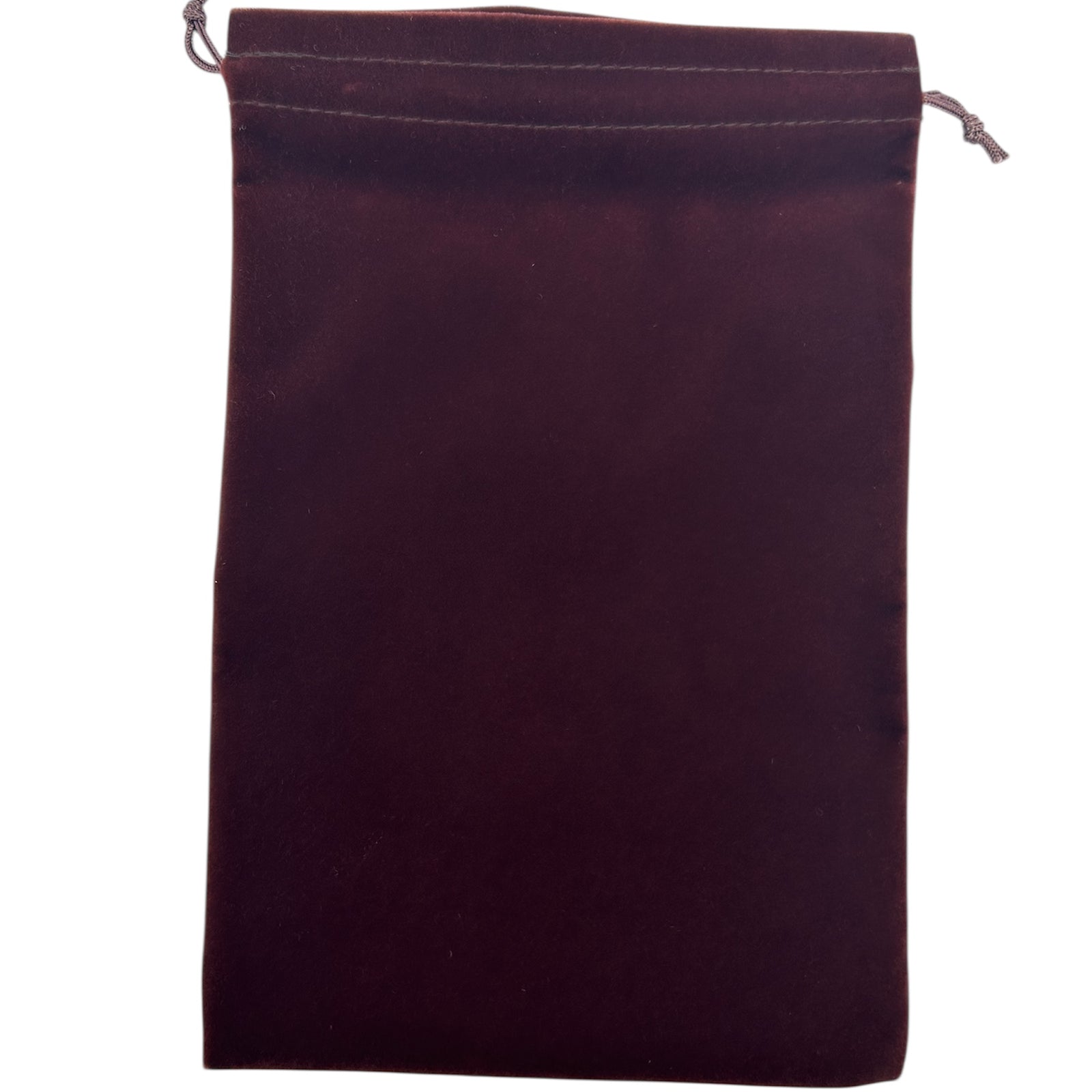 Brown Velvet drawstring pouch