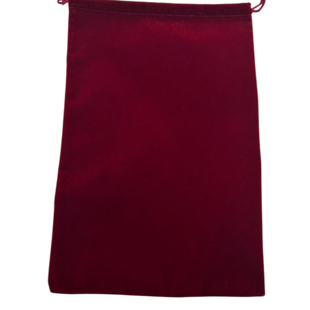 Burgundy Velvet drawstring bag 