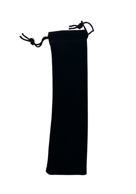 Black drawstring pouch for pens or knives