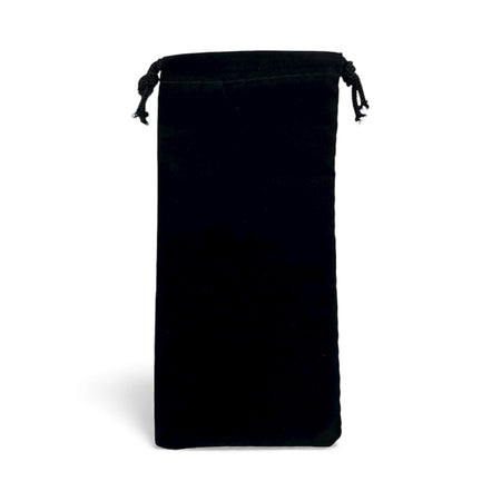 Black Velour drawstring pouch 
