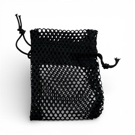 3 x 4 Black Fishnet Drawstring Pouch