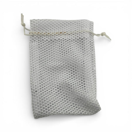 4 x 5 1/2 White Fishnet Drawstring Pouch 