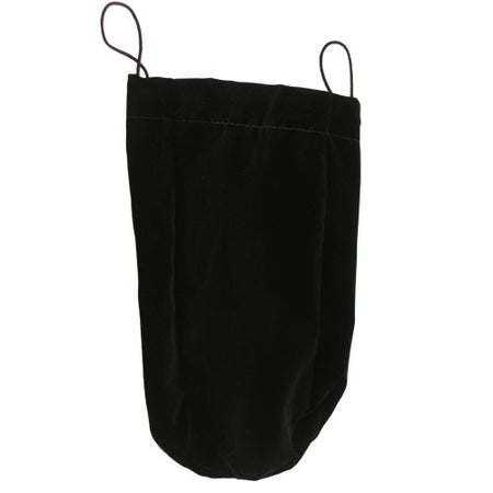 Drawstring pouch with gusset